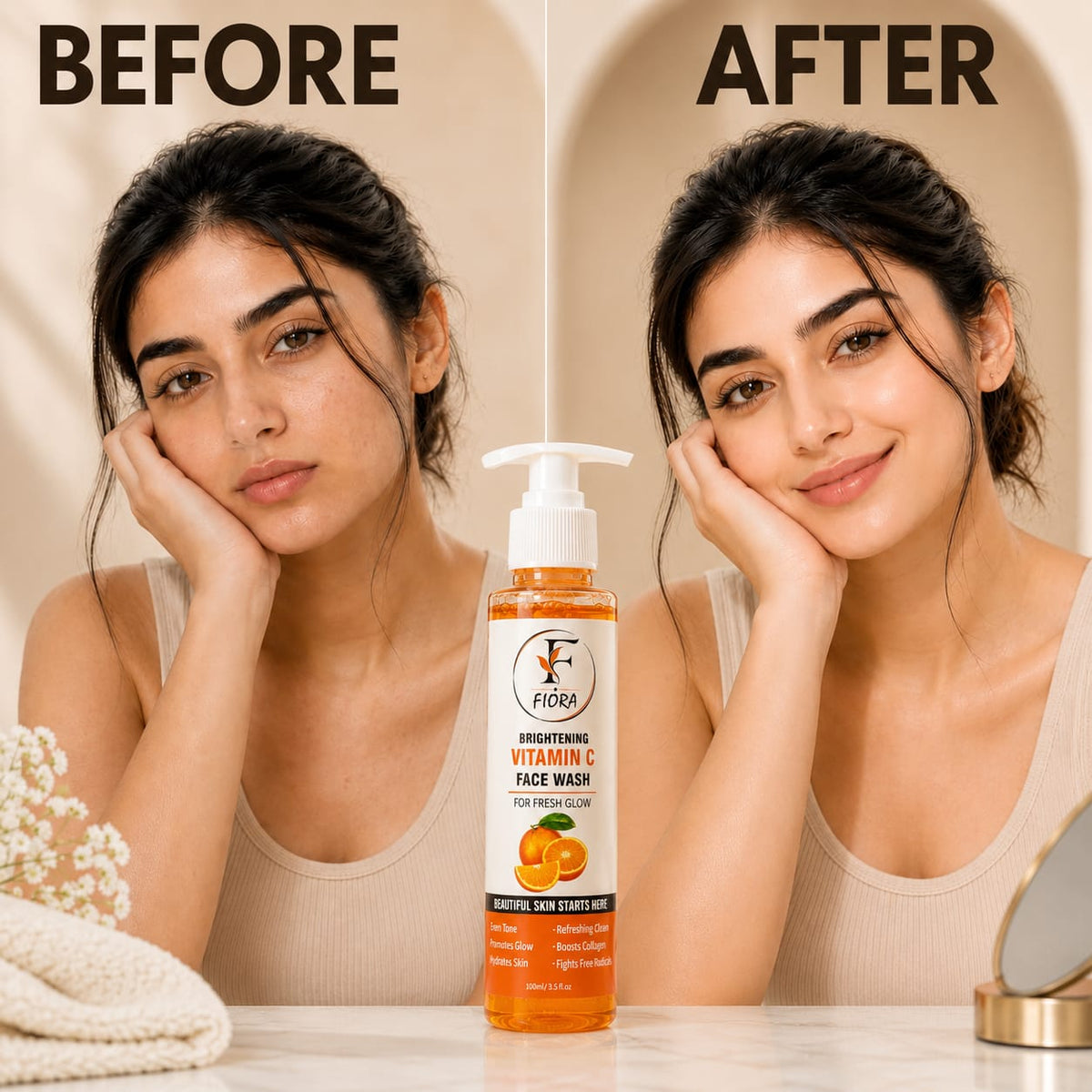 Fiora Blush Vitamin C Face Wash