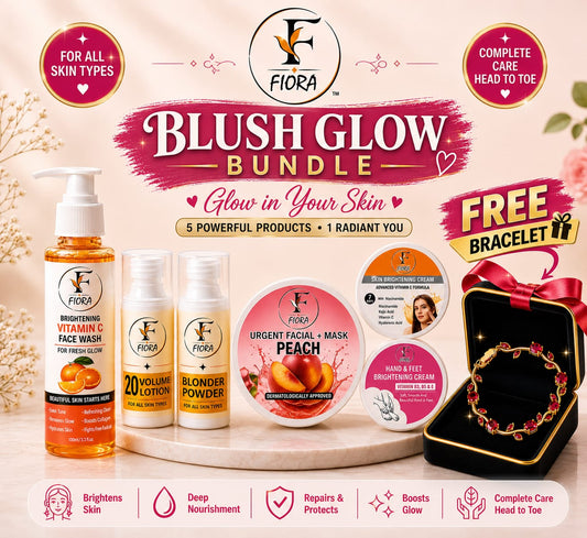 Fiora Blush Glow Bundle - For All Skin Types ~ Free Bracelet Gift